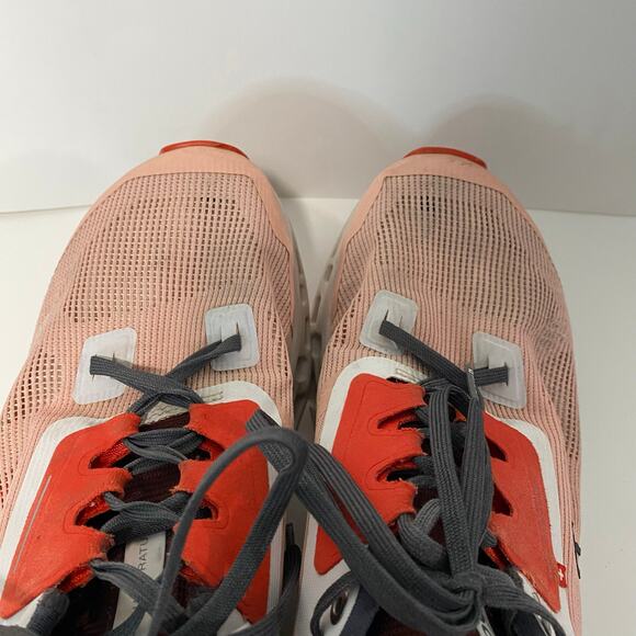 On Running Cloud Stratus Sneakers Shoes Pink White Red Active Gym Women's 8.5 - Picture 5 of 11